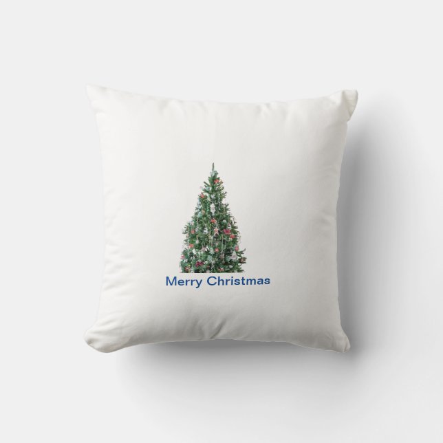 Tree of merry christmas of Throw Pillow 16"x16" (Front)
