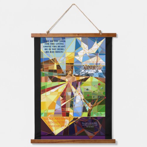 Tree of our salvation Jesus and Mary Hanging Tapes Hanging Tapestry