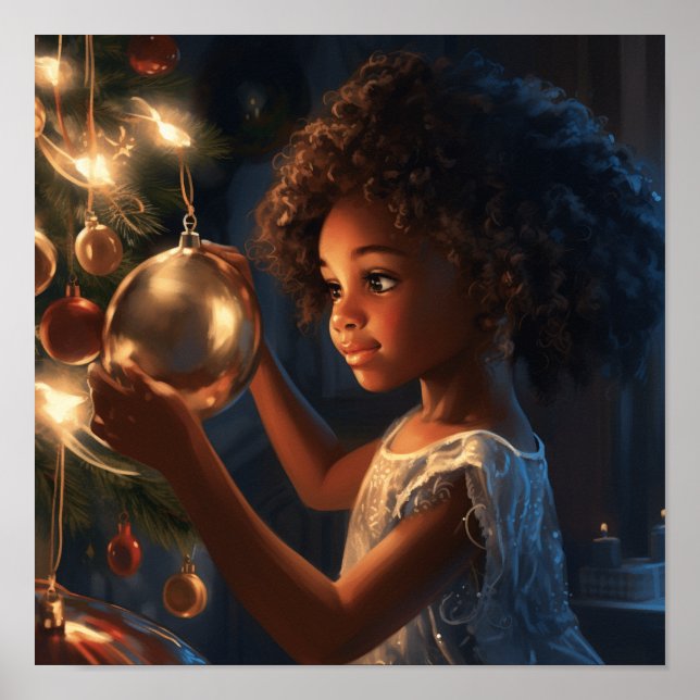 Tree of Reflections: African American Girl Poster (Front)