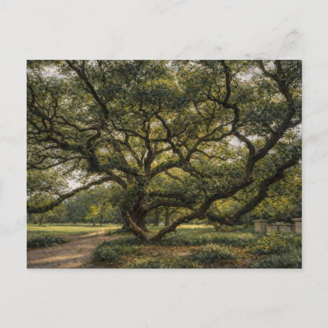 Tree of Southern Life | Live Oak Art | Postcard (Front)