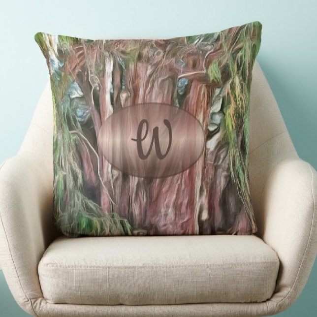 Tree of Tule Oaxaca OAX1 Throw Pillow (Creator Uploaded)