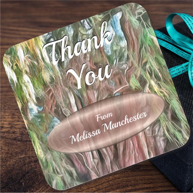 Tree of Tule Thank You Oaxaca OAX1 Square Sticker (Creator Uploaded)