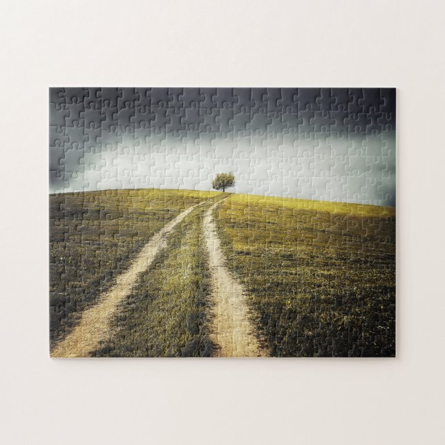 Tree on top of the Hill Jigsaw Puzzle (Horizontal)