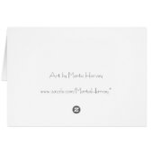 Tree on Vellum with Watercolor Background Cards (Back Horizontal)