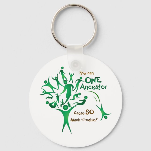 Tree One Ancestor Keychain (Front)