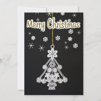 Tree Ornament & Snowflakes Invitation