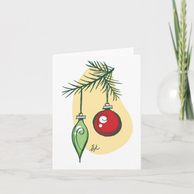 Tree Ornaments holiday card by Madsahara (Front)