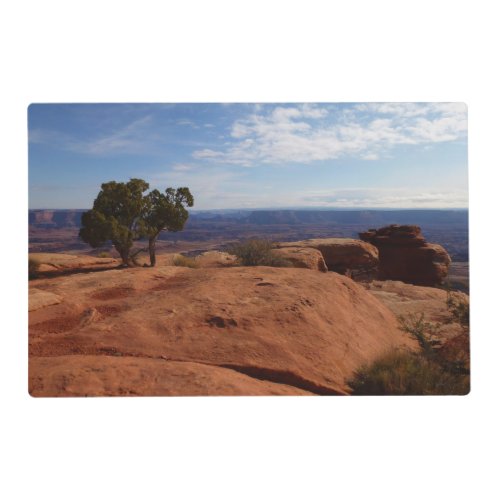 Tree Out of Red Rocks at Canyonlands National Park Placemat