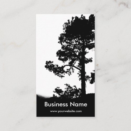 Tree Over Hill Business Card Template