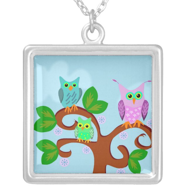 Tree Owl Necklace (Front)