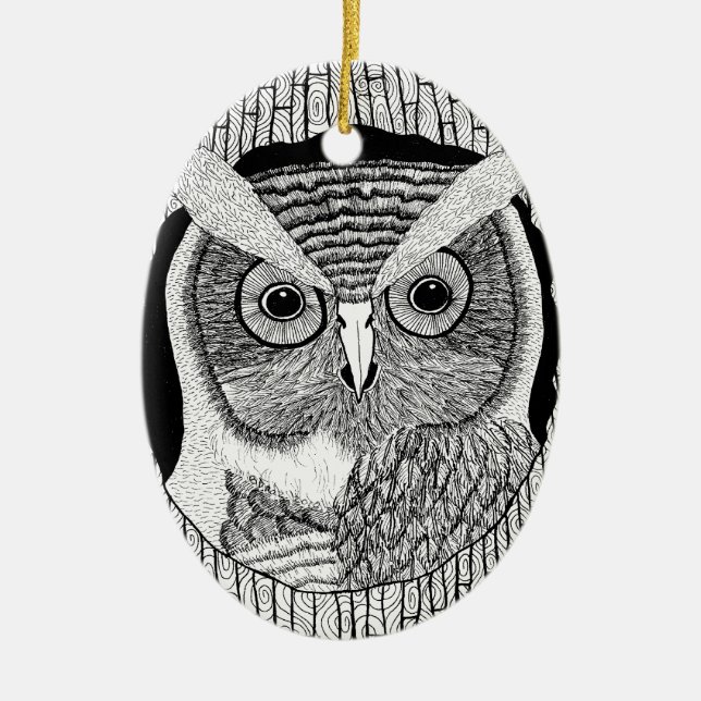 Tree Owl Ornament (Front)