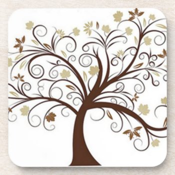 Tree Pattern Coaster by Missed_Approach at Zazzle