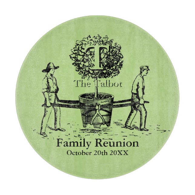 Tree Personalized Family Reunion Cutting Board (Front)