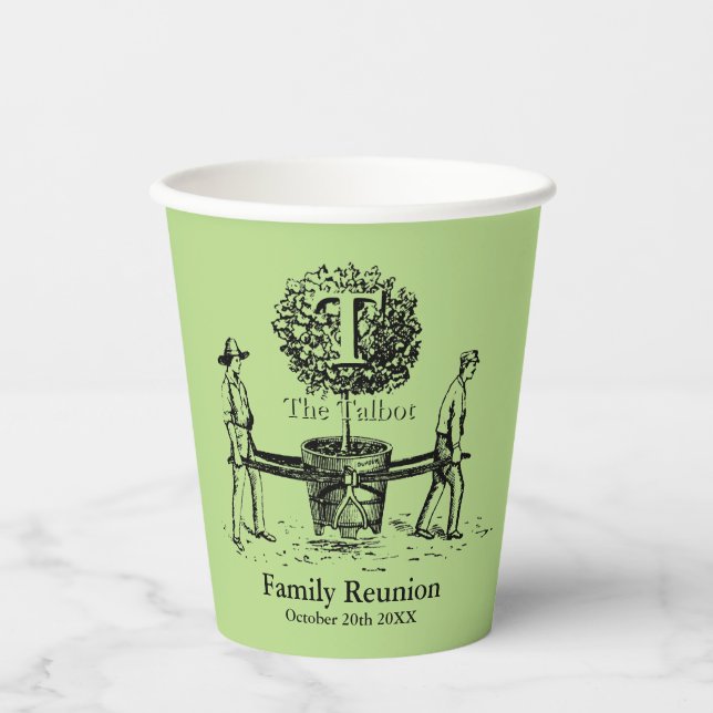 Tree Personalized Family Reunion Paper cup 2 (Front)