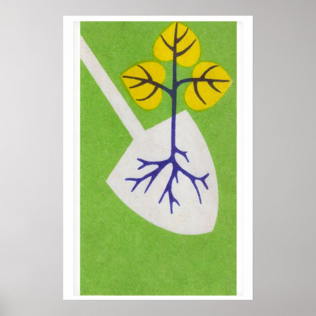 Tree Planting - Matchbox Print - Aesthetic Wall (Front)