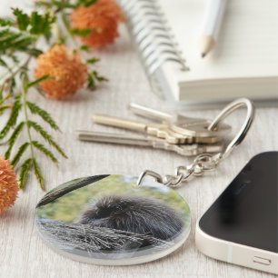 Tree Porcupine Keychain