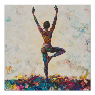 Tree Pose Glossy Poster