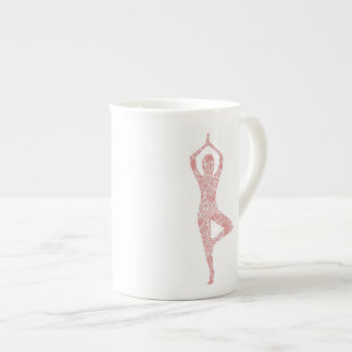 Tree Pose Yoga Bone China Mug
