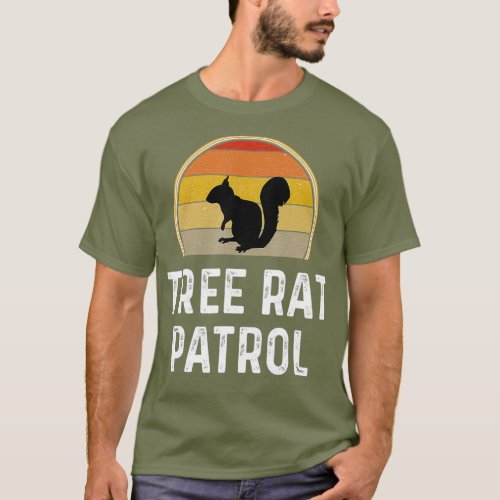 Tree Rat Patrol Squirrel Hunter Gifts Funny T_Shirt