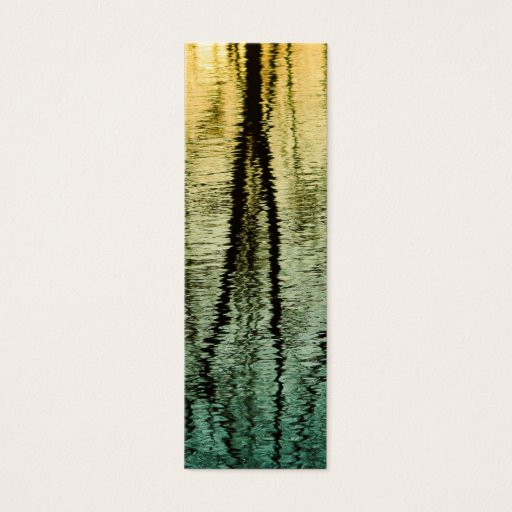 Customizable Tree Reflection Abstract Bookmarks Business Card Template