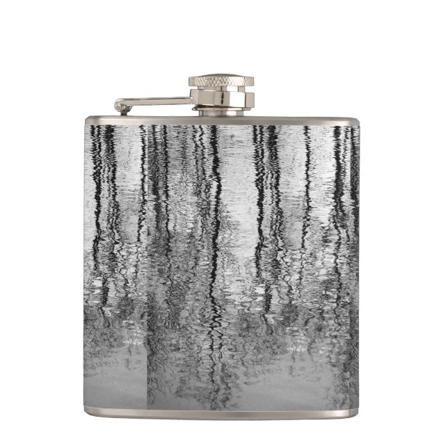 Tree Reflections Abstract Flask (Front)