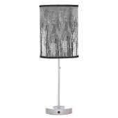 Tree Reflections Abstract Table Lamp (Back)