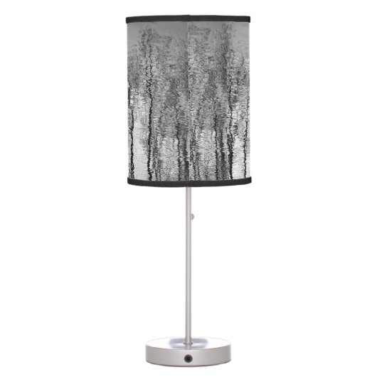 Tree Reflections Abstract Table Lamp (Back)