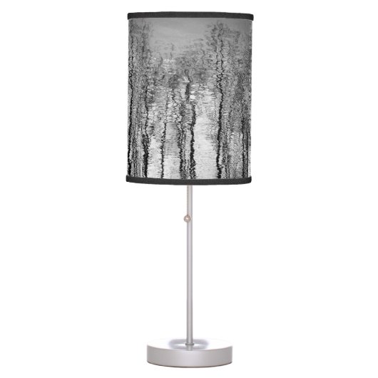Tree Reflections Abstract Table Lamp (Front)