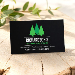 Tree Removal Service Business Card