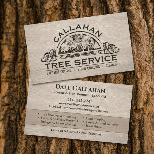 Tree Removal & Stump Grinding Services Business Card