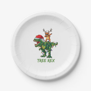 Tree Rex Dinosaur Christmas Costume Xmas Tree Ligh Paper Plates