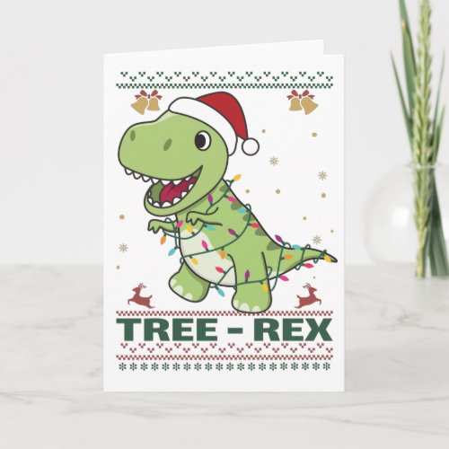 Tree_Rex Funny Dinosaur Pun T_Rex Card