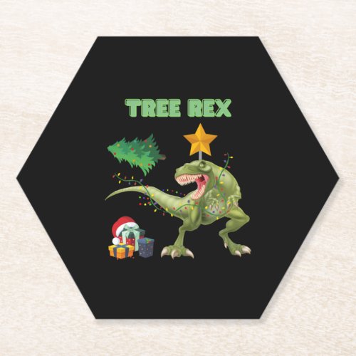 Tree rex paper coaster