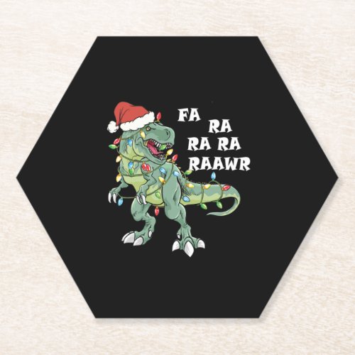 Tree Rex Shirt Paper Coaster