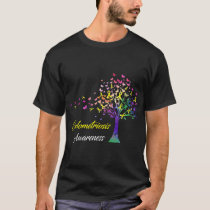 Tree Ribbon Endometriosis Awareness T-Shirt