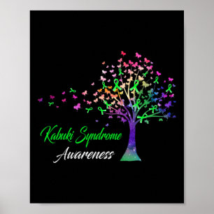 Tree Ribbon Kabuki Syndrome Awareness Poster