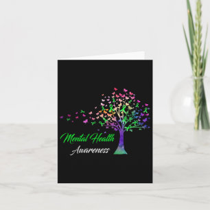 Tree Ribbon Mental Health Awareness Card