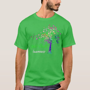 Tree Ribbon Mental Health Awareness  T-Shirt