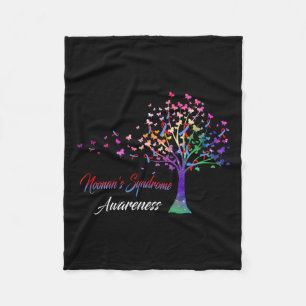 Tree Ribbon Noonan's Syndrome Awareness Fleece Blanket