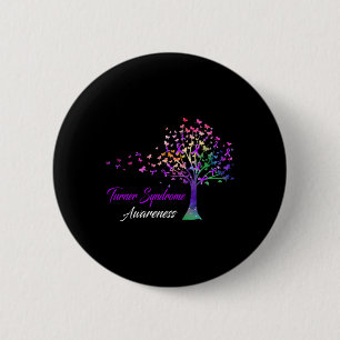 Tree Ribbon Turner Syndrome Awareness  Button