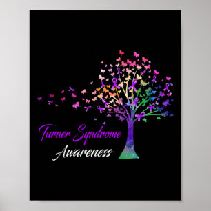 Tree Ribbon Turner Syndrome Awareness  Poster