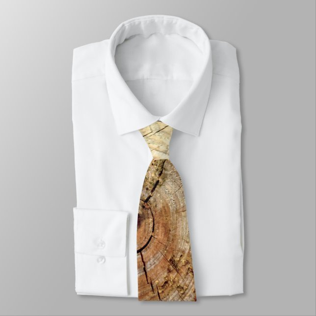 Tree Rings 2 Neck Tie (Tied)