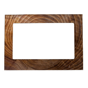 Tree rings magnetic picture frame