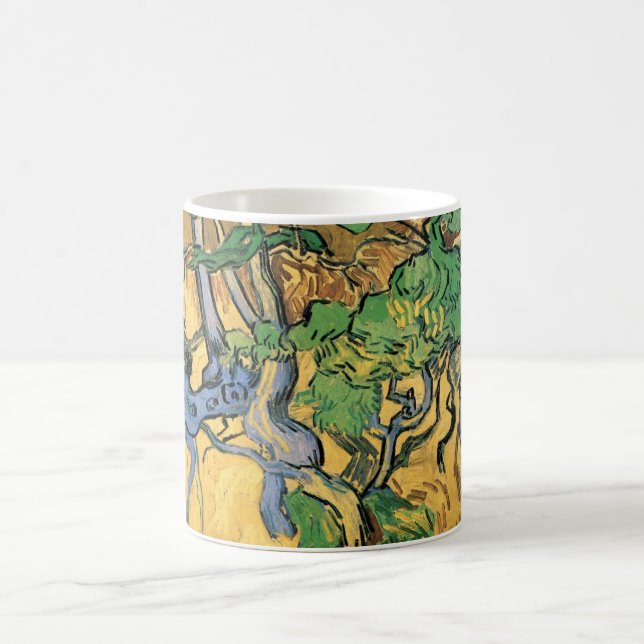 Tree Roots and Trunks by Vincent van Gogh Coffee Mug (Center)
