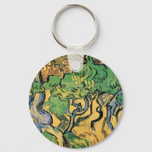 Tree Roots and Trunks by Vincent van Gogh Keychain