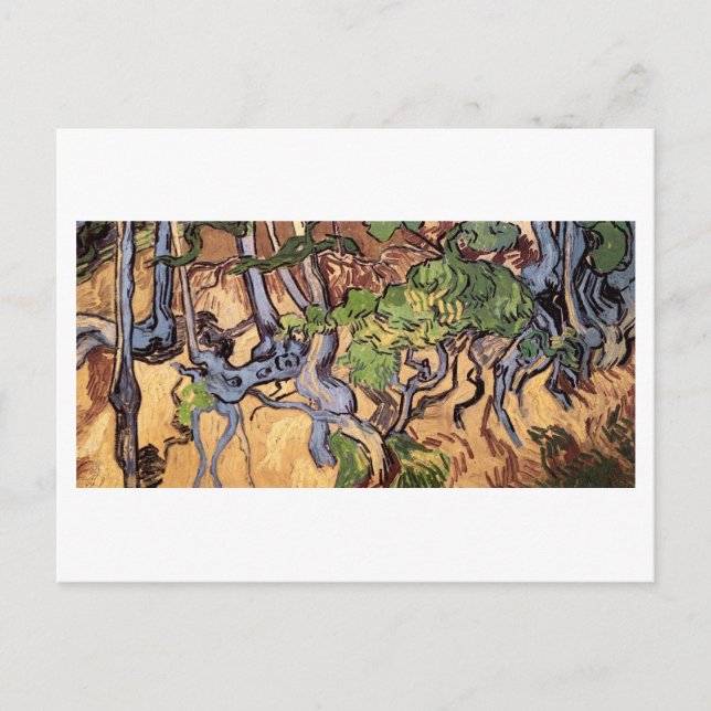 Tree Roots and Trunks (F816)Van Gogh Fine Art Postcard (Front)