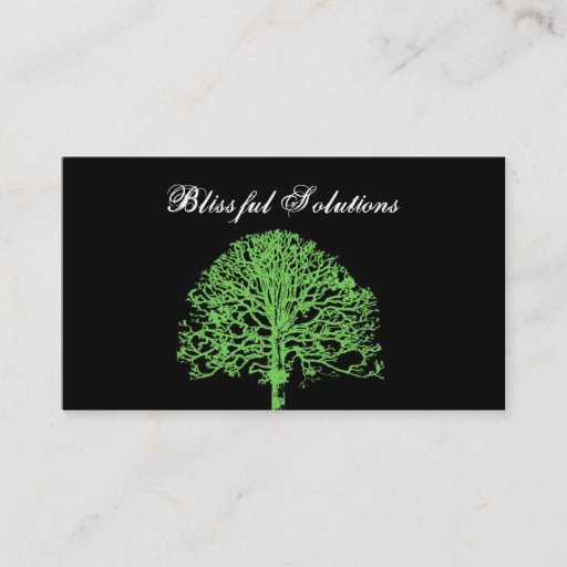 Customizable Tree Roots Business Card