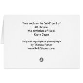 Tree roots on Mt. Kurama Cards (Back Horizontal)