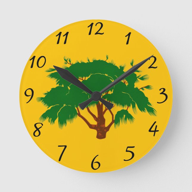 Tree Round Clock (Front)