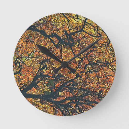 TREE ROUND CLOCK